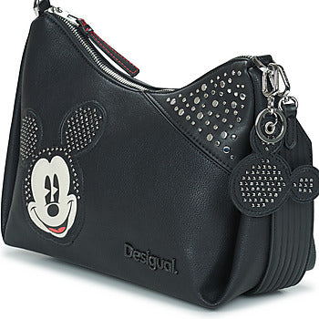 Borsa a spalla donne Desigual  BAG MICKEY STUDSTYLE BLACK MAYARI MAXI  Nero