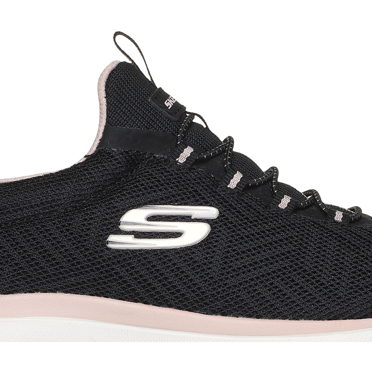 Skechers Summits Artistry Chic, Scarpe Sportive Donna - Nero/Rosa