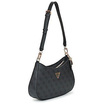 Borsa a spalla donne Guess  NOELLE TOP ZIP SHOULDER  Nero