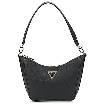 Borsa a spalla donne Guess  ACO GLORIANNA TOP ZIP SHLOUDER  Nero