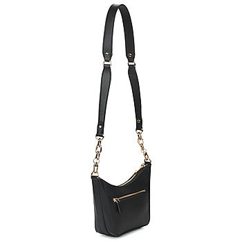 Borsa a spalla donne Guess  ACO GLORIANNA TOP ZIP SHLOUDER  Nero