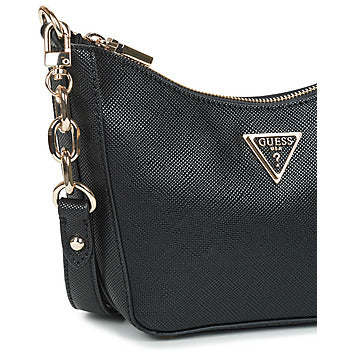 Borsa a spalla donne Guess  ACO GLORIANNA TOP ZIP SHLOUDER  Nero