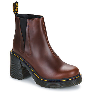 Stivaletti donne Dr. Martens Spence Dark Brown Classic Pull Up Marrone