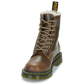 Stivaletti donne Dr. Martens 1460 Pascal Serena Dark Khaki Orleans Marrone