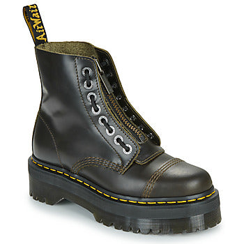 Stivaletti donne Dr. Martens Sinclair Dark Taupe Orleans Verde