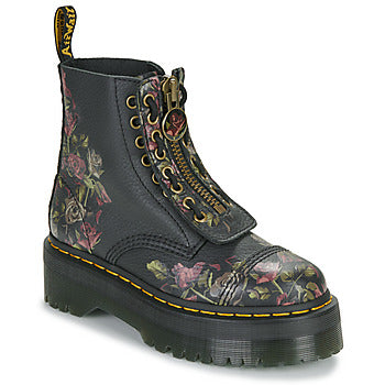 Stivaletti donne Dr. Martens Sinclair Decayed Roses Classic Tumbled Nappa Nero