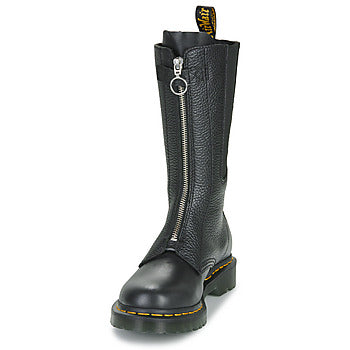 Stivali donne Dr. Martens 1B99 Front Zip Black Wanama Black Milled Nappa Nero