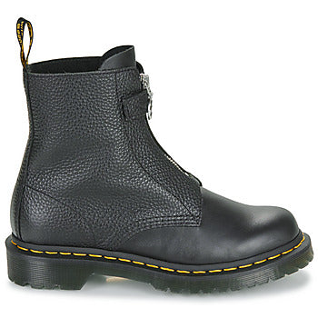 Stivaletti donne Dr. Martens 1460 Pascal Frnt Zip Black Wanama Black Milled Nappa Nero