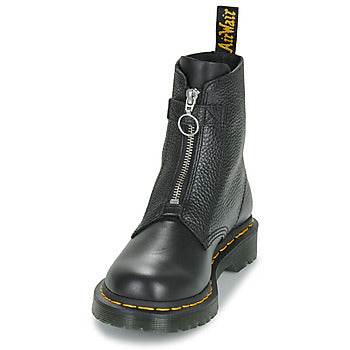 Stivaletti donne Dr. Martens 1460 Pascal Frnt Zip Black Wanama Black Milled Nappa Nero