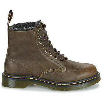 Stivaletti donne Dr. Martens 1460 Dms Olive Grizzly Marrone