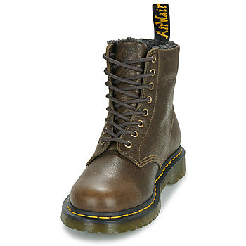 Stivaletti donne Dr. Martens 1460 Dms Olive Grizzly Marrone