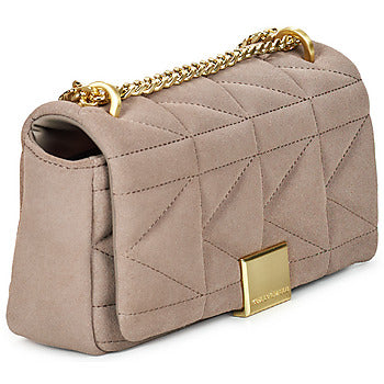 Borsa a tracolla donne Karl Lagerfeld  K/KUILT SP SM CROSSBODY NUBUCK  Beige