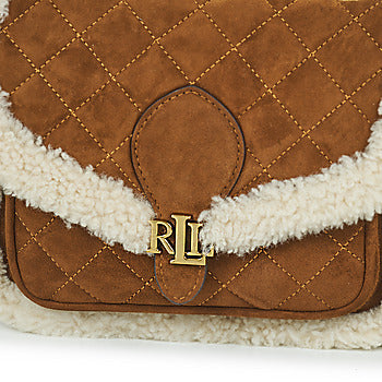 Borsa a tracolla donne Lauren Ralph Lauren  BRADLEY SM-SHOULDER BAG-SMALL  Marrone