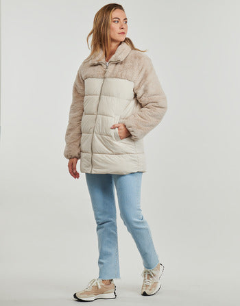 Piumino donne Only  ONLWANJA FUR PUFFER MIX COAT CC OTW  Beige