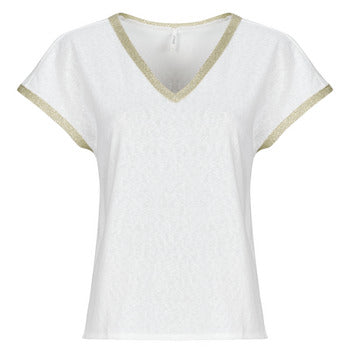 T-shirt donne Only  ONLPEGGY  Beige