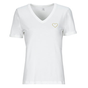 T-shirt donne Only  ONLKITA  Bianco