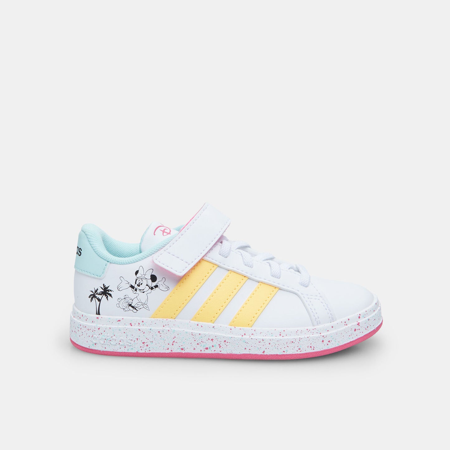 Adidas Grand Court Minnie EL K, Sneaker Bambini - Bianco, Giallo