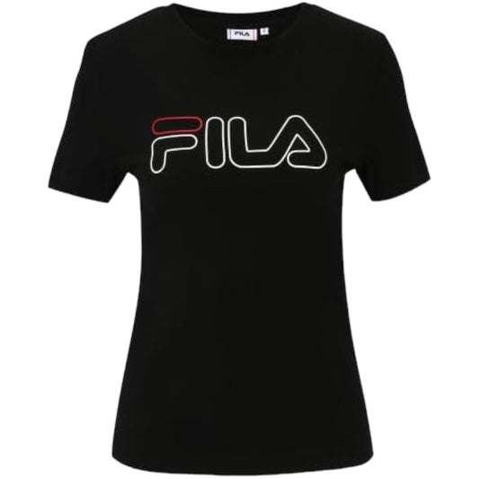 T-Shirt Fila Scudi Nero | Bianco | Lilla, Donna