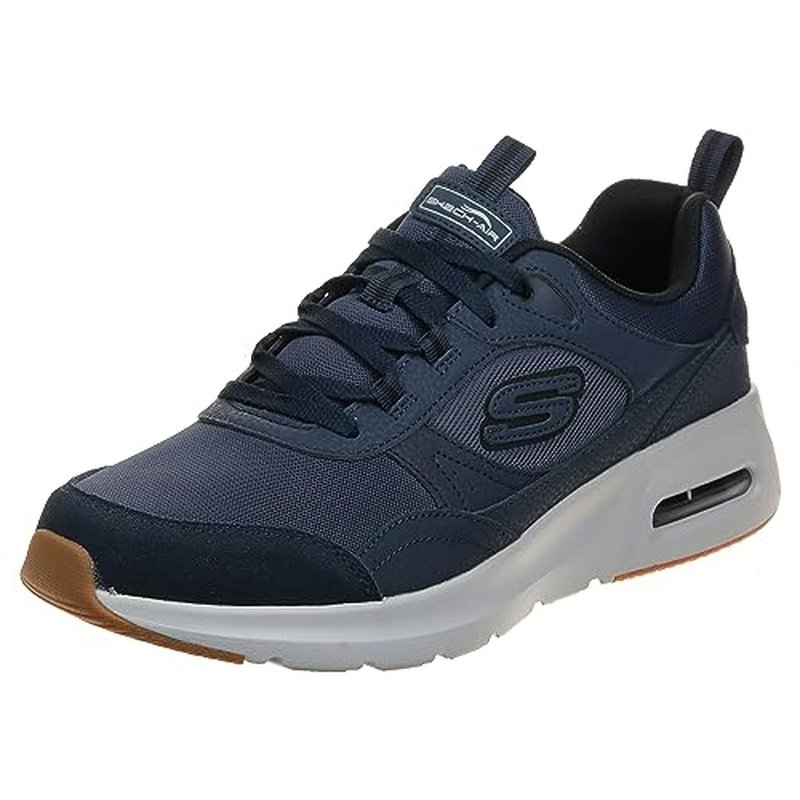 Skechers Skech-air Court Homegrown, Scarpe sportive Uomo, Navy Duraleather Trim