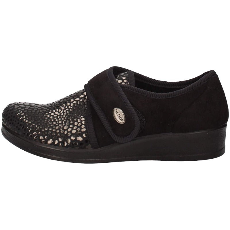 Pantofole Donna Fly Flot Animalier con Velcro Regolabile, Tomaia Stretch Adattiva in Microfibra Elasticizzata