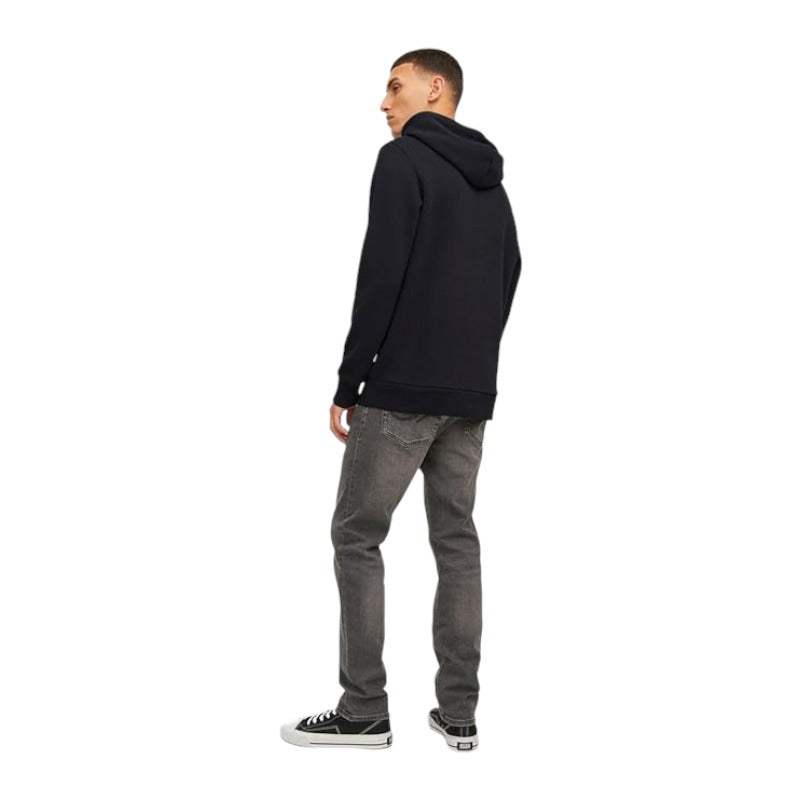 Jack & Jones A/S Jjelogo Sweat Hood 2 col 23/24 Noos Felpa con Cappuccio, Nero, M Uomo