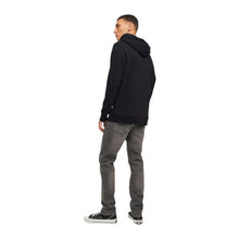 Upload the image to the Gallery viewer,Jack &amp; Jones A/S Jjelogo Sweat Hood 2 col 23/24 Noos Felpa con Cappuccio, Nero, M Uomo
