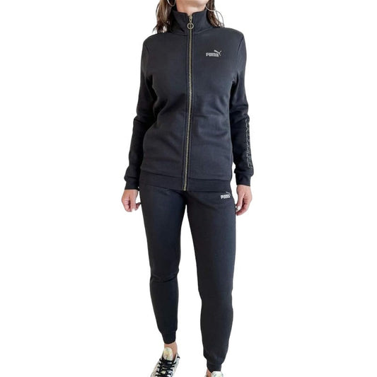 PUMA Tuta Da Donna Bronze Full-Zip Nera