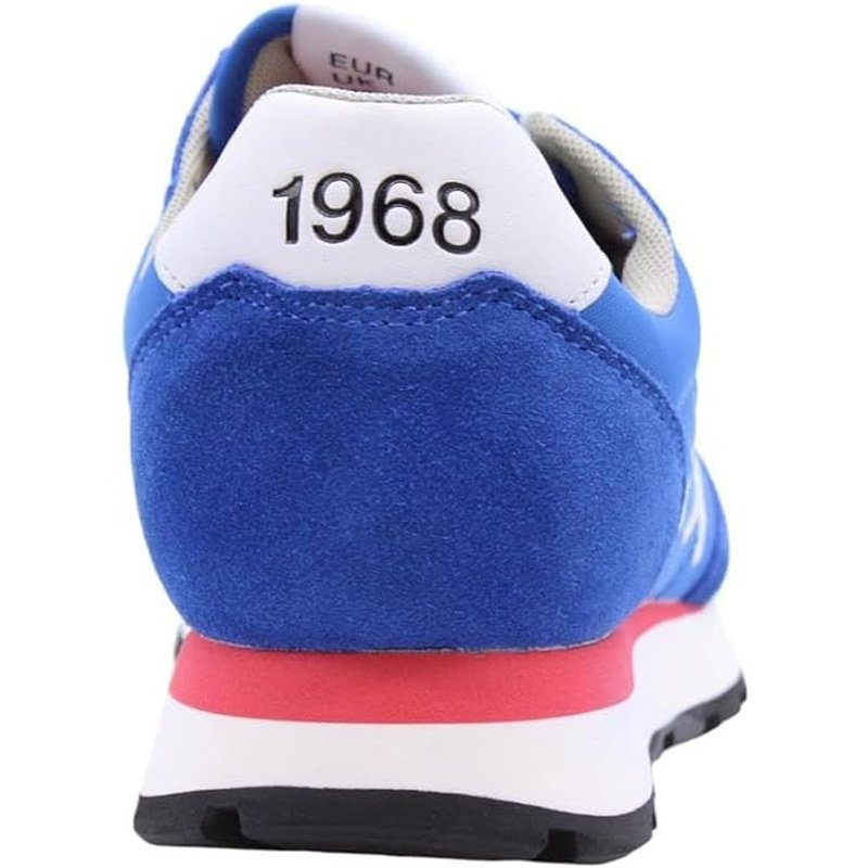 SUN68 Sneaker Running Tom Solid Suede/Nylon Royal Blu US24SU17 Z34101