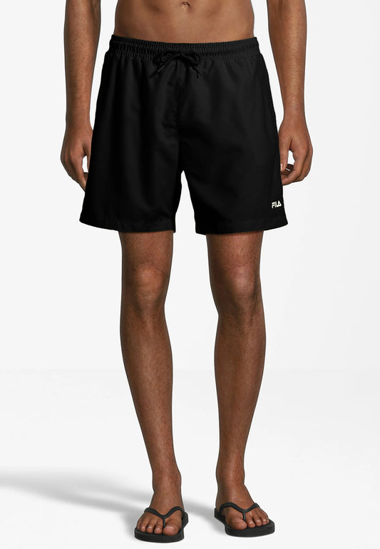 FILA Men SOMALIA beach shorts, Bermuda Mare - Nero, Azzurro