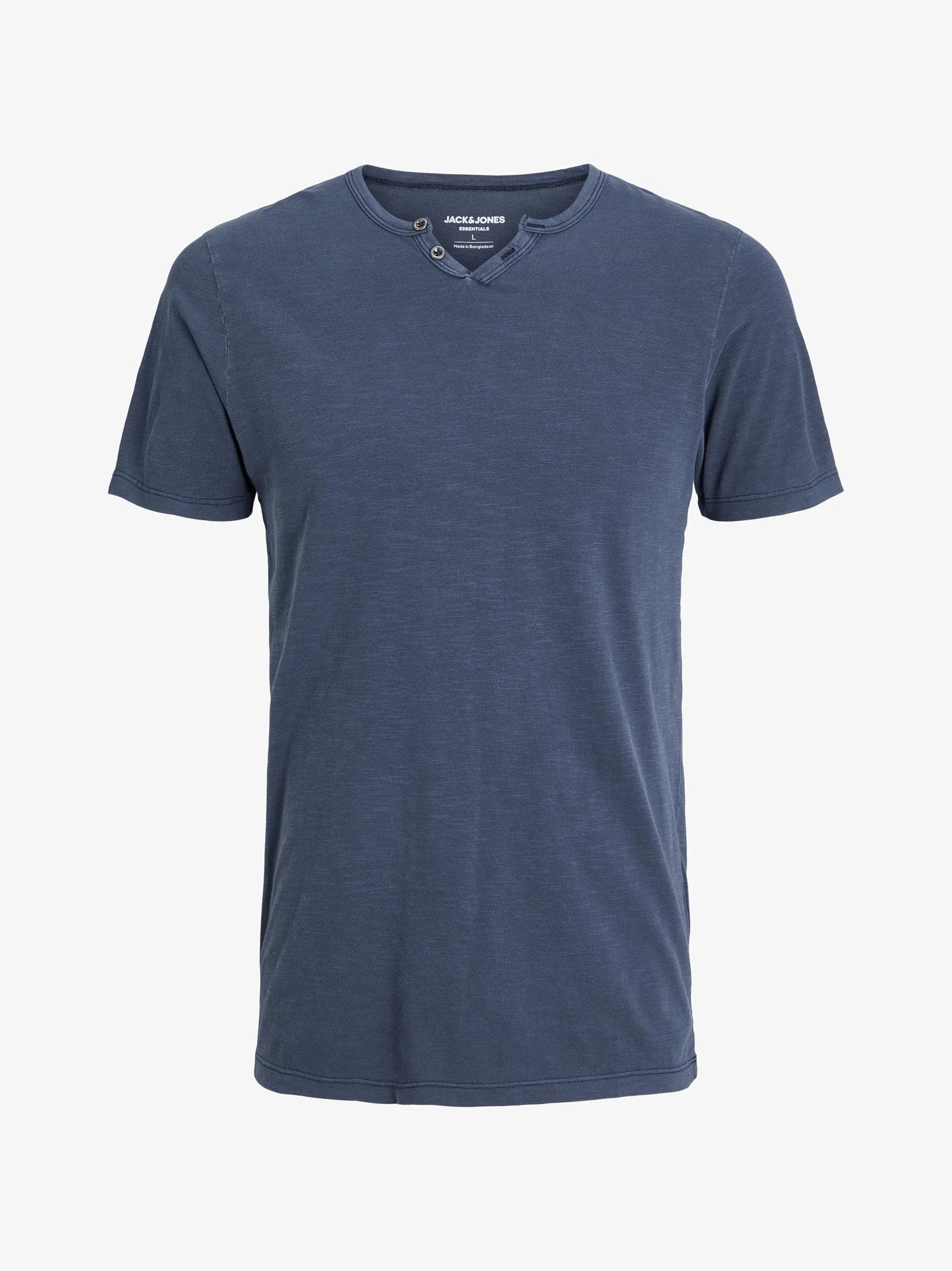 JACK & JONES JJESPLIT NECK TEE SS NOOS, T-shirt Uomo - Blu, Verde, Nero