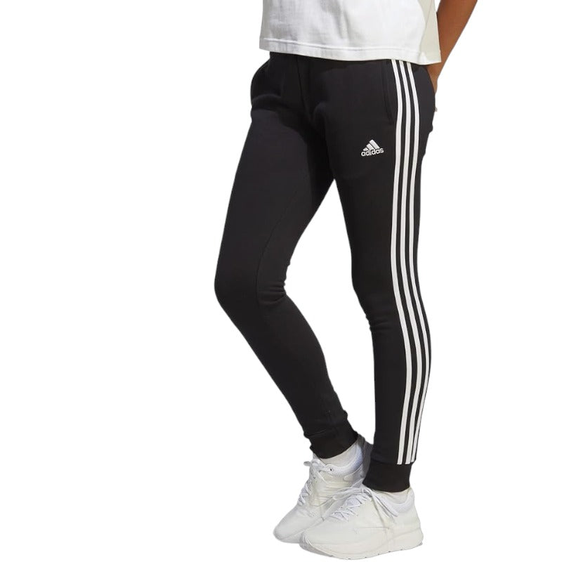 adidas Essentials 3-Stripes Pantaloni da allenmento, Black/White