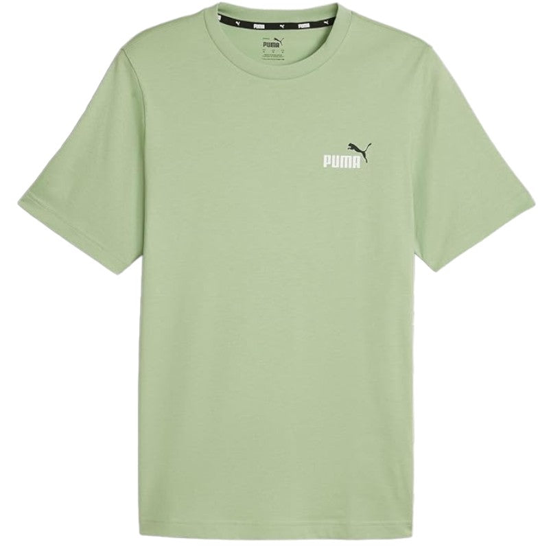 PUMA T-Shirt Essentials+ Two-Colour Small Logo da Uomo S Pure Verde