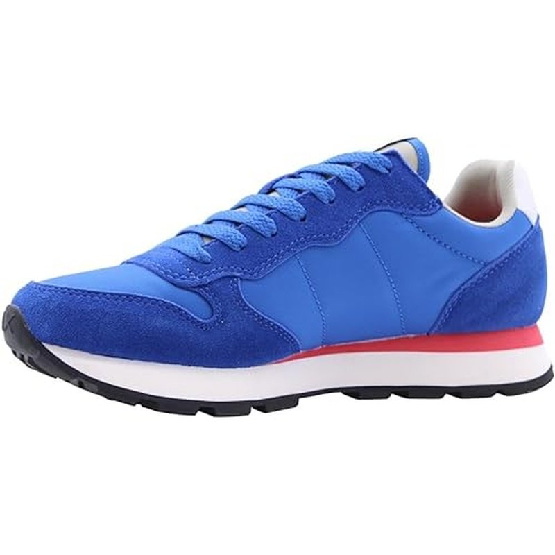 SUN68 Sneaker Running Tom Solid Suede/Nylon Royal Blu US24SU17 Z34101