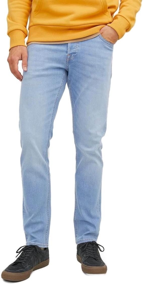 JACK & JONES Jjiglenn Jjoriginal Sq 330 Noos Jeans, Blu Denim, Uomo