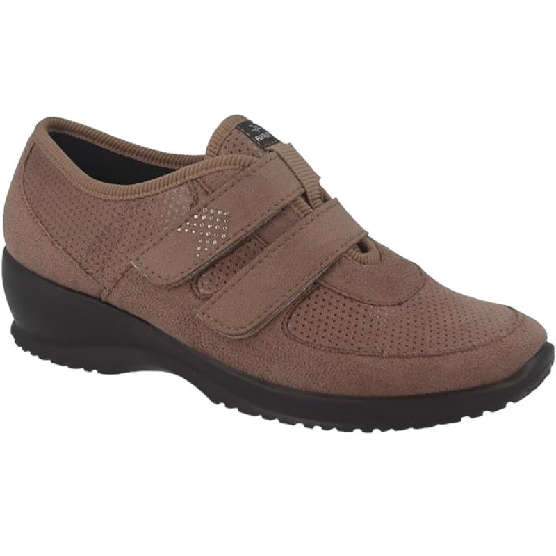 Fly Flot | Stretch Shoes Woman, Scarpe Donna con Velcro, Scarpe da Passeggio con Tomaia Stretch Adattiva in Microfibra Elasticizzata, Sottopiede Estraibile in Memory³