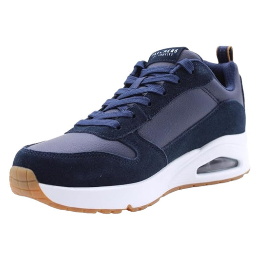 Skechers Uno- Stacre, Scarpe da Ginnastica Uomo, Blu Mare