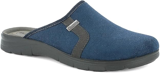 inblu Pantofole Uomo Invernali con Sottopiede Ergonomico in Vera Pelle