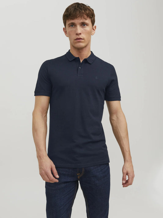 JACK & JONES, JJEBASIC POLO SS NOOS - Navy, Olive Green