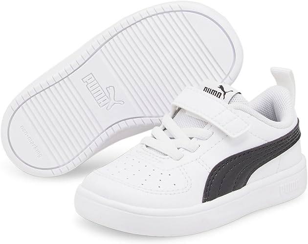 PUMA Rickie AC Inf, Scarpe da Ginnastica Unisex-Bambini e Ragazzi, Bianco / Blu