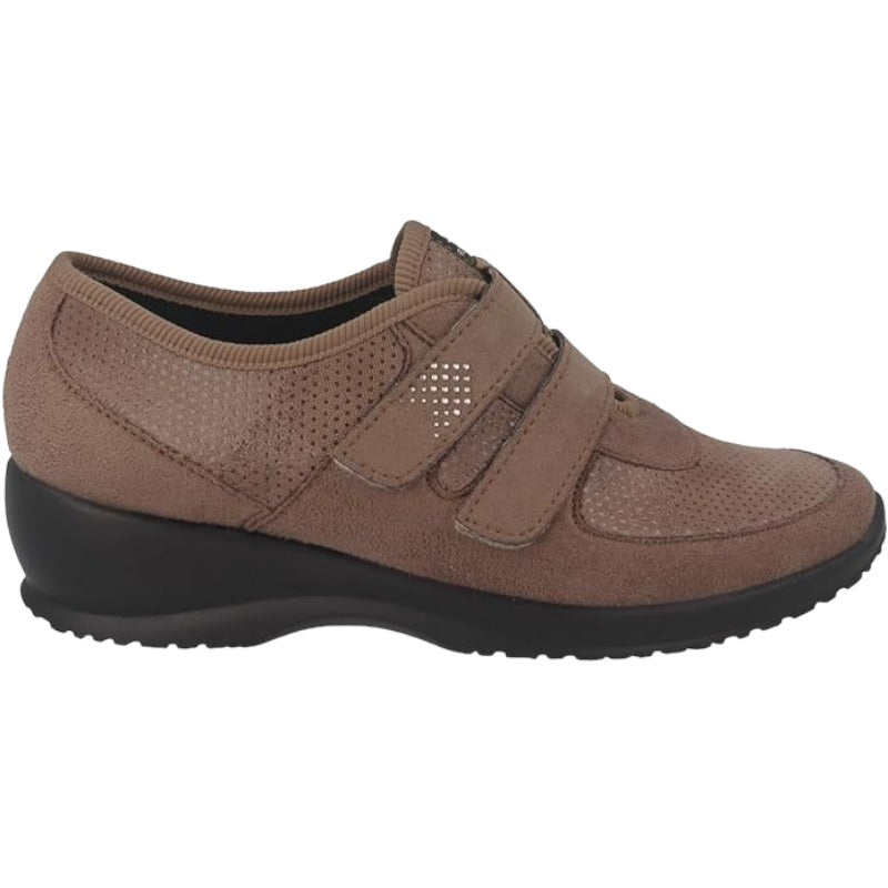 Fly Flot | Stretch Shoes Woman, Scarpe Donna con Velcro, Scarpe da Passeggio con Tomaia Stretch Adattiva in Microfibra Elasticizzata, Sottopiede Estraibile in Memory³