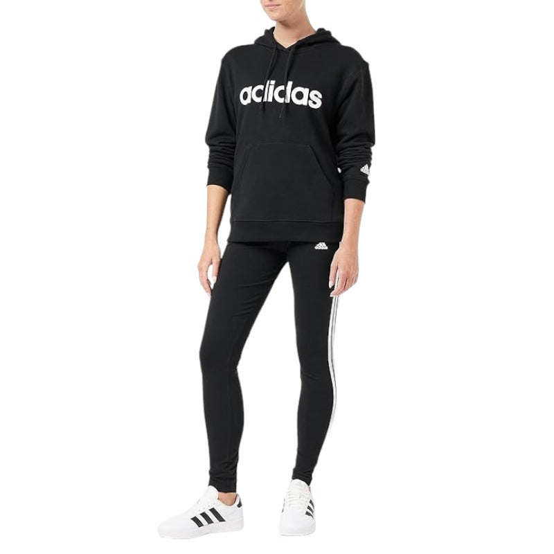 adidas Essentials Linear Hoodie Felpa con Cappuccio Donna