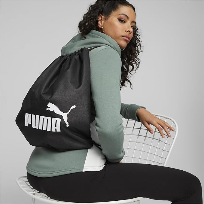 Sacco da Palestra PUMA Phase Sacca Black, Taglia Unica Unisex-Adulto