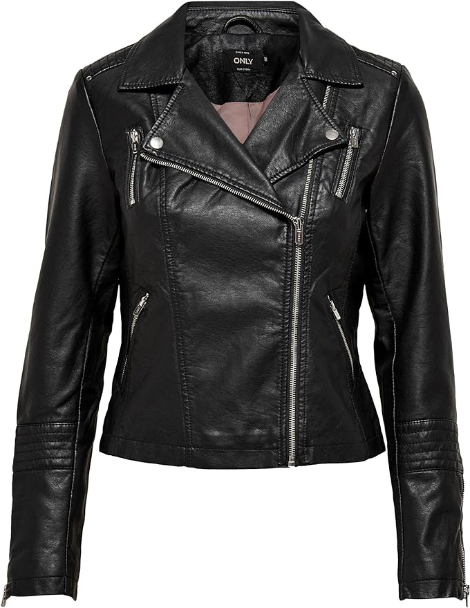 ONLGEMMA FAUX LEATHER BIKER OTW NOOS