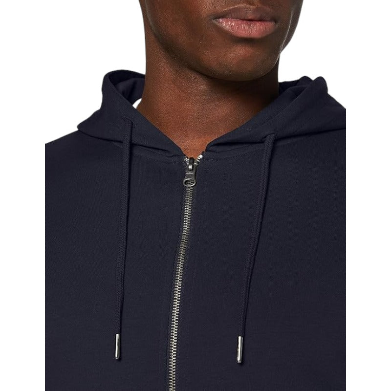 Jack & Jones Jjebasic Sweat Zip Hood Noos Felpa Sportiva con Cappuccio, Blu Navy Blazer