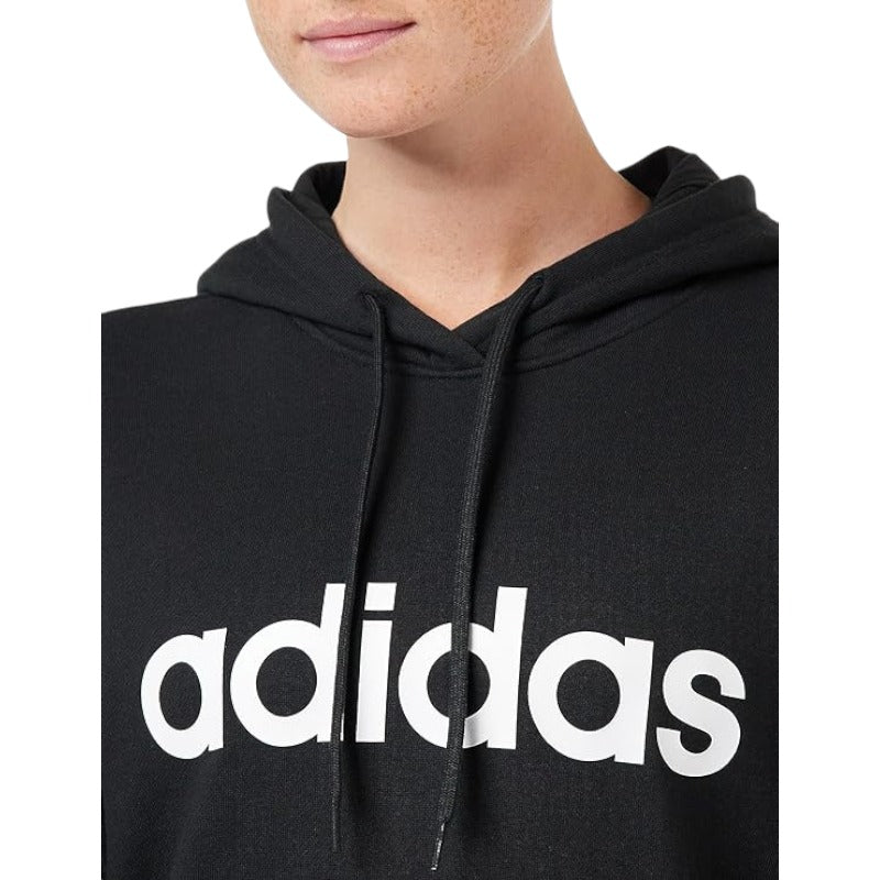 adidas Essentials Linear Hoodie Felpa con Cappuccio Donna