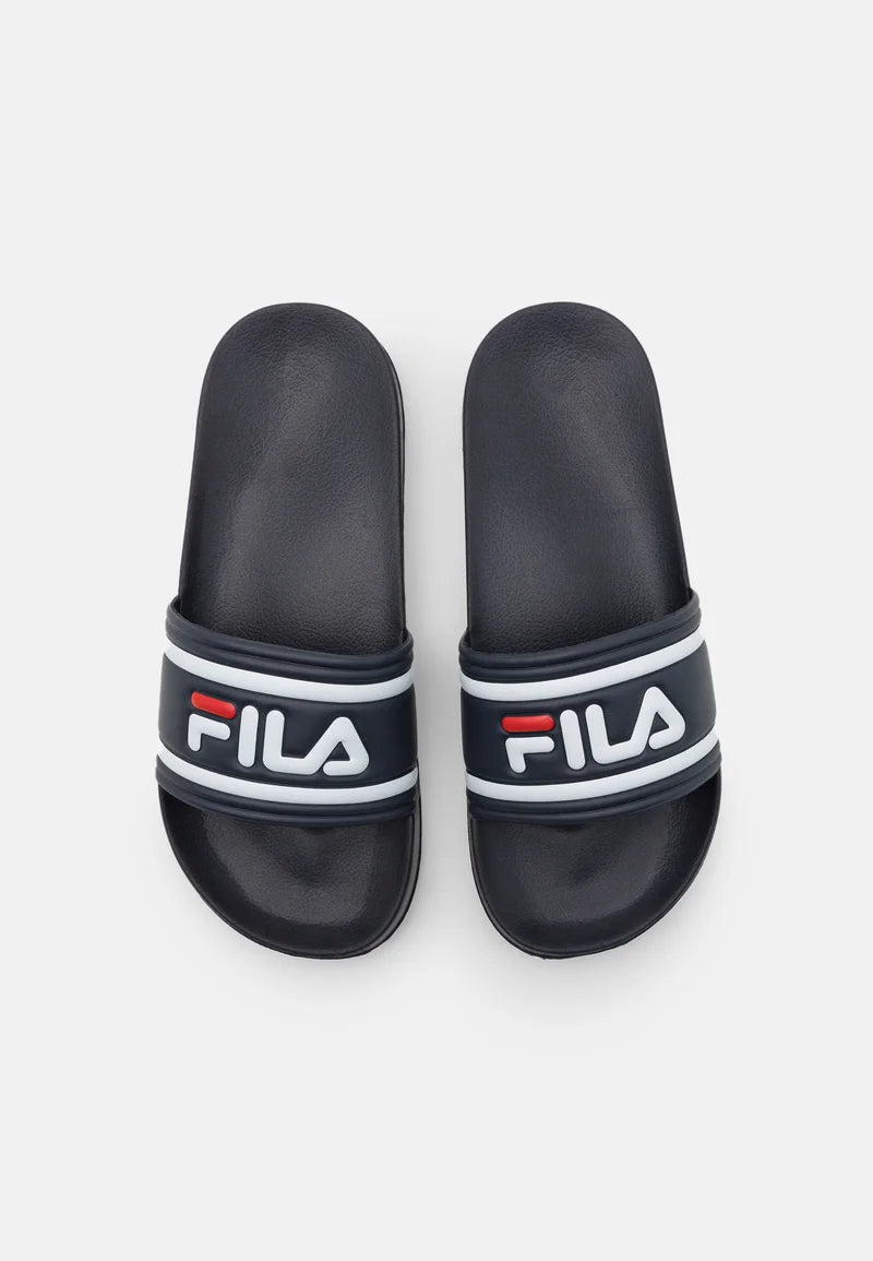 FILA Morro Bay Slipper, Ciabatta Bambini Unisex - Dress Blue, Pale Rosette