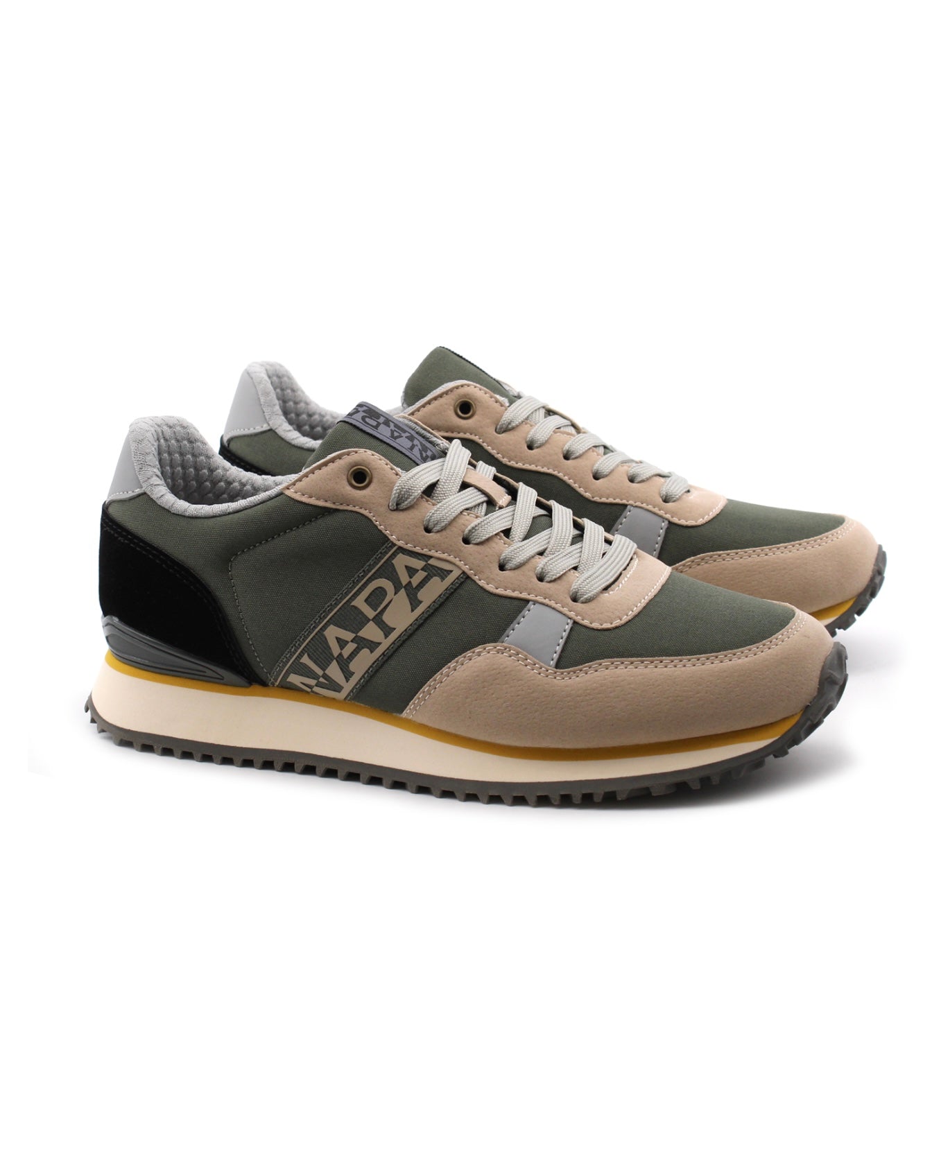 Napapijri Sneaker Cosmos, Scarpe Tempo Libero Uomo - Verde, Navy, Grigio