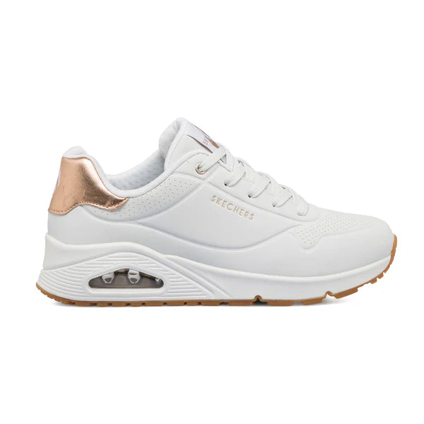 Skechers Uno - Golden Air, Sneakers Donna - Bianco e Oro