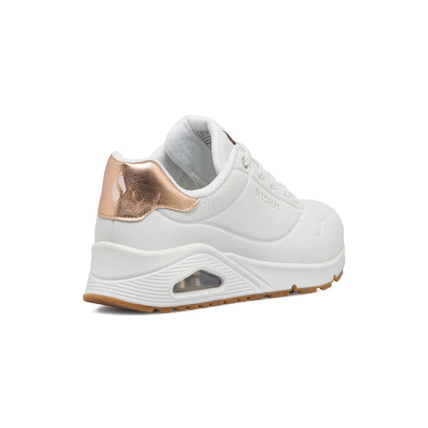 Skechers Uno - Golden Air, Sneakers Donna - Bianco e Oro