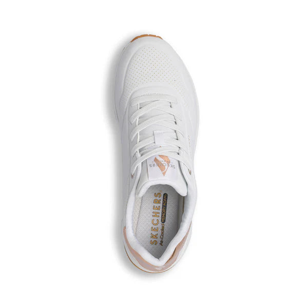 Skechers Uno - Golden Air, Sneakers Donna - Bianco e Oro